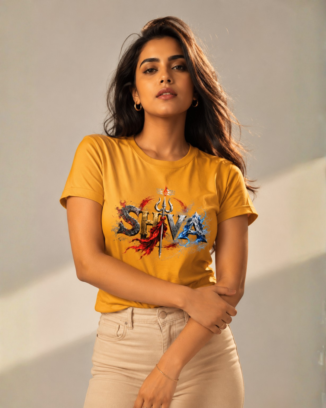 "ŚHIVA — Fire & Storm" Unisex T-Shirt