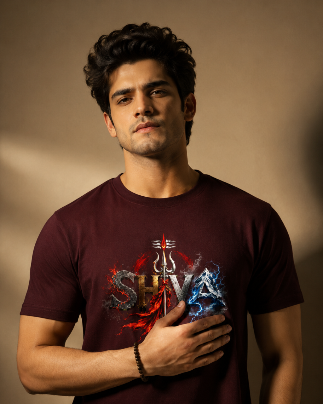 "ŚHIVA — Fire & Storm" Unisex T-Shirt
