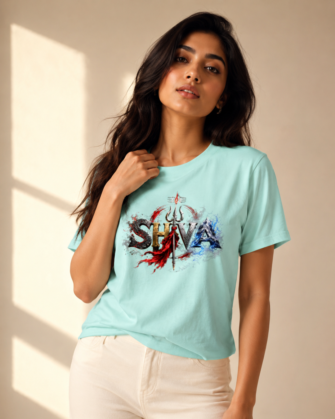 "ŚHIVA — Fire & Storm" Unisex T-Shirt