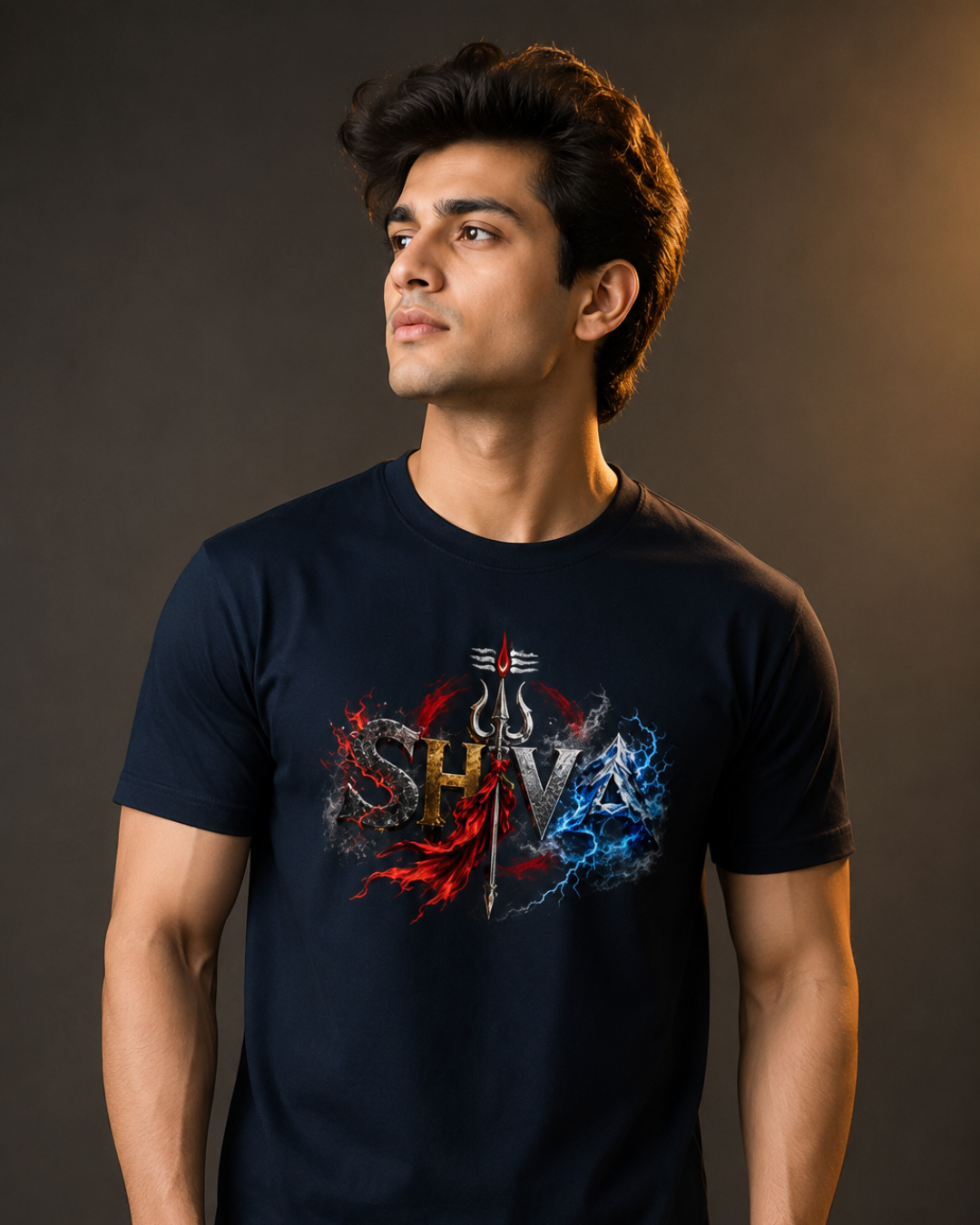 "ŚHIVA — Fire & Storm" Unisex T-Shirt