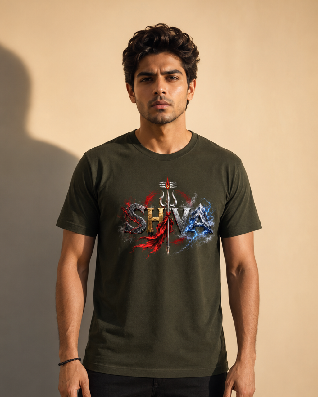 "ŚHIVA — Fire & Storm" Unisex T-Shirt