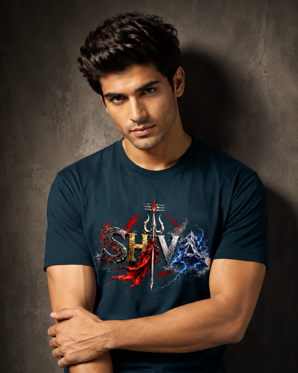 "ŚHIVA — Fire & Storm" Unisex T-Shirt