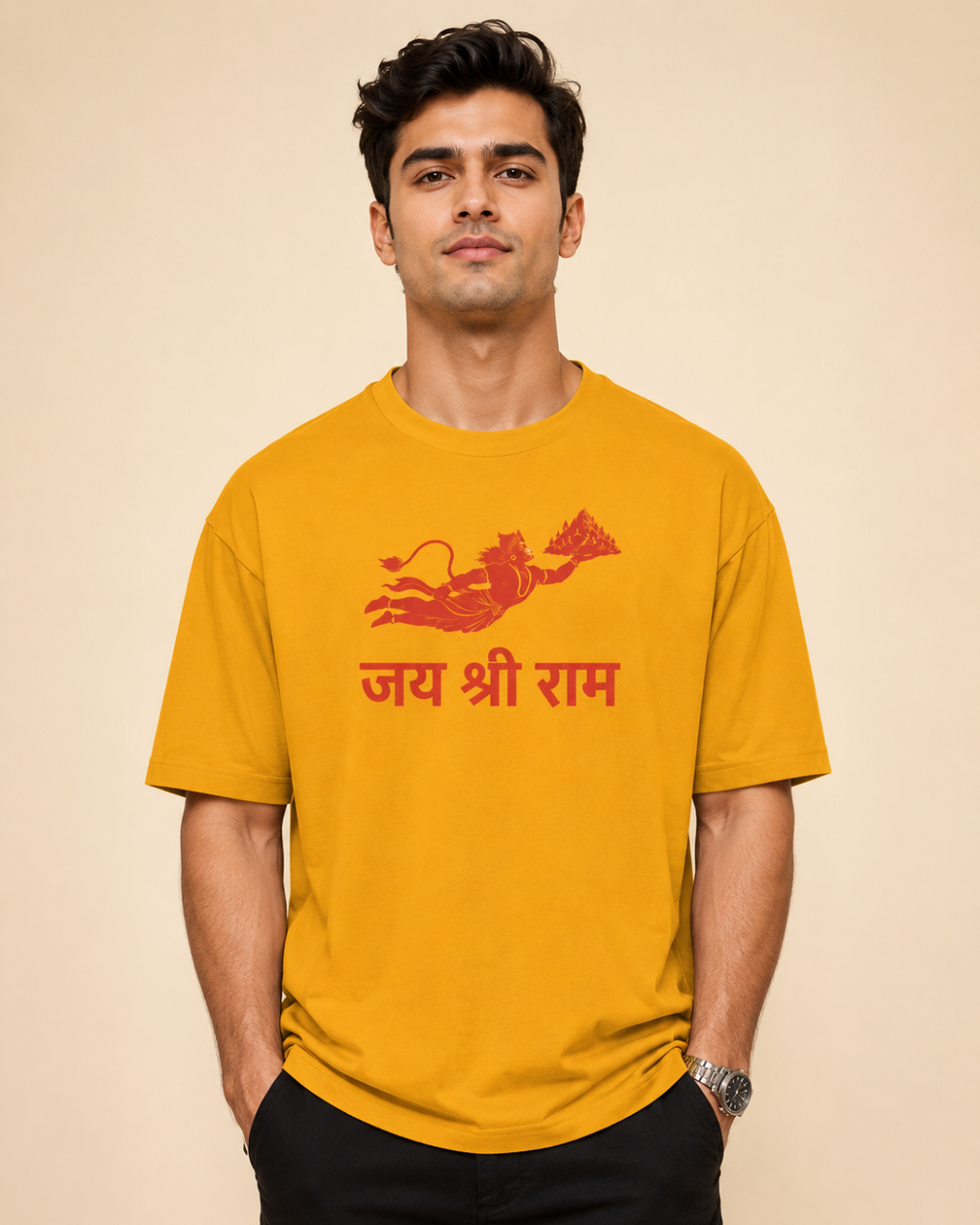"Lord  Hanumān" Oversized T-Shirt.