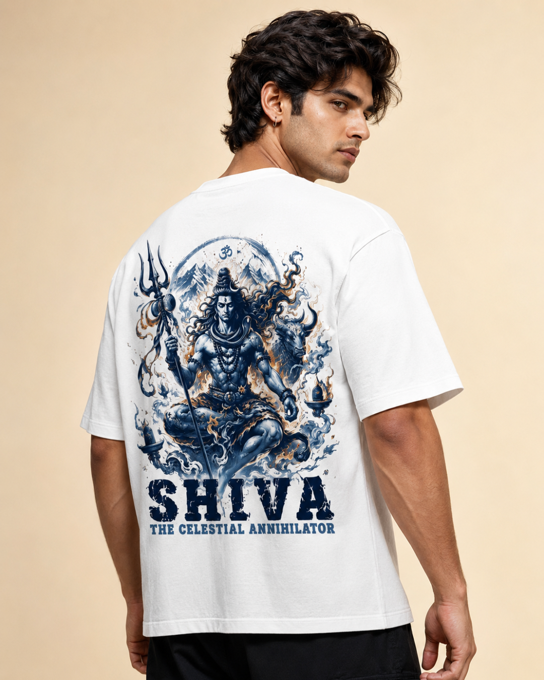 "Shiva — The Celestial Annihilator" Oversized T-Shirt