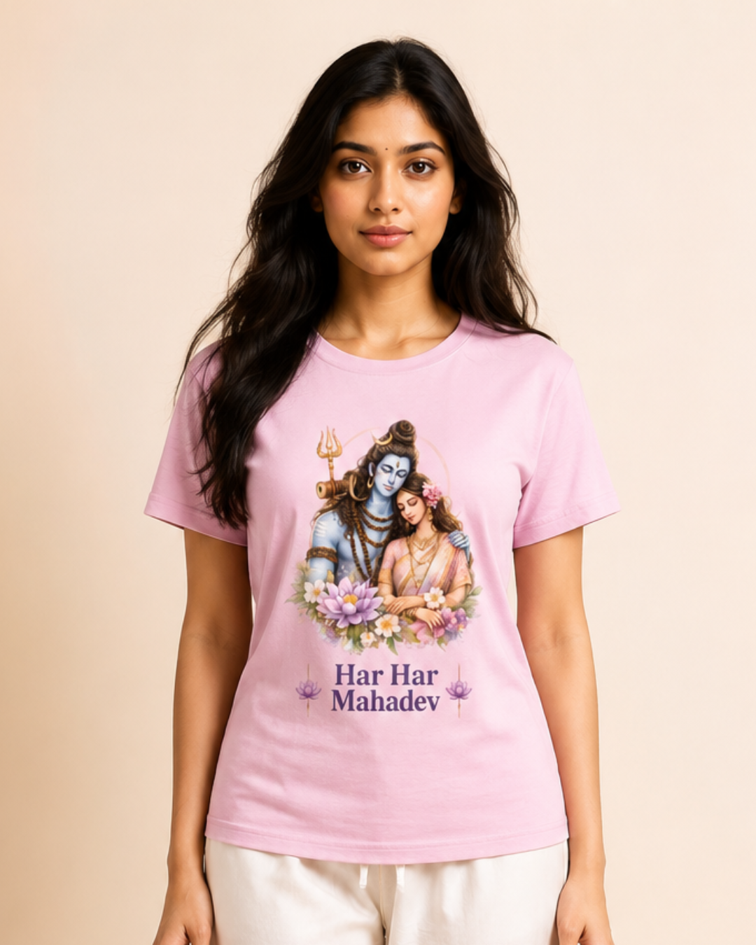 "Har Har Mahadev" Shiva-Pārvatī Unisex T-Shirt