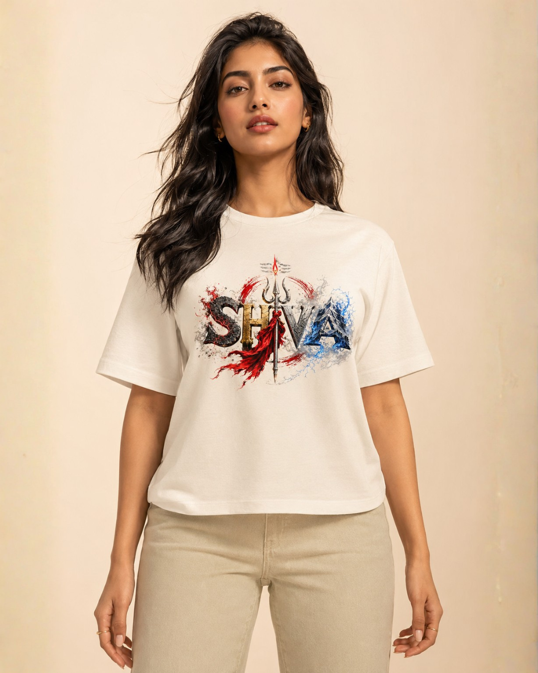 "ŚHIVA — Fire & Storm" Unisex T-Shirt