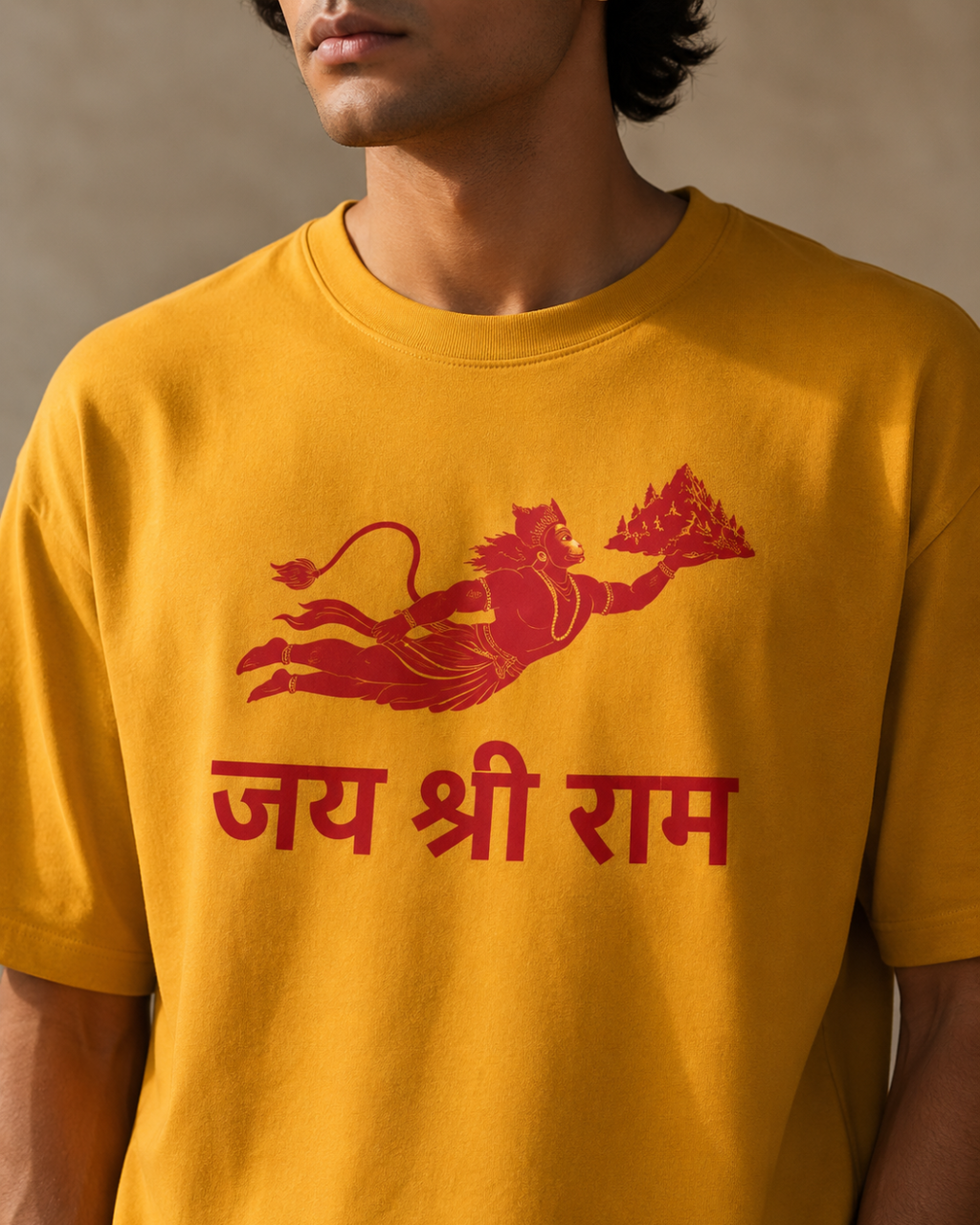 "Lord  Hanumān" Oversized T-Shirt.