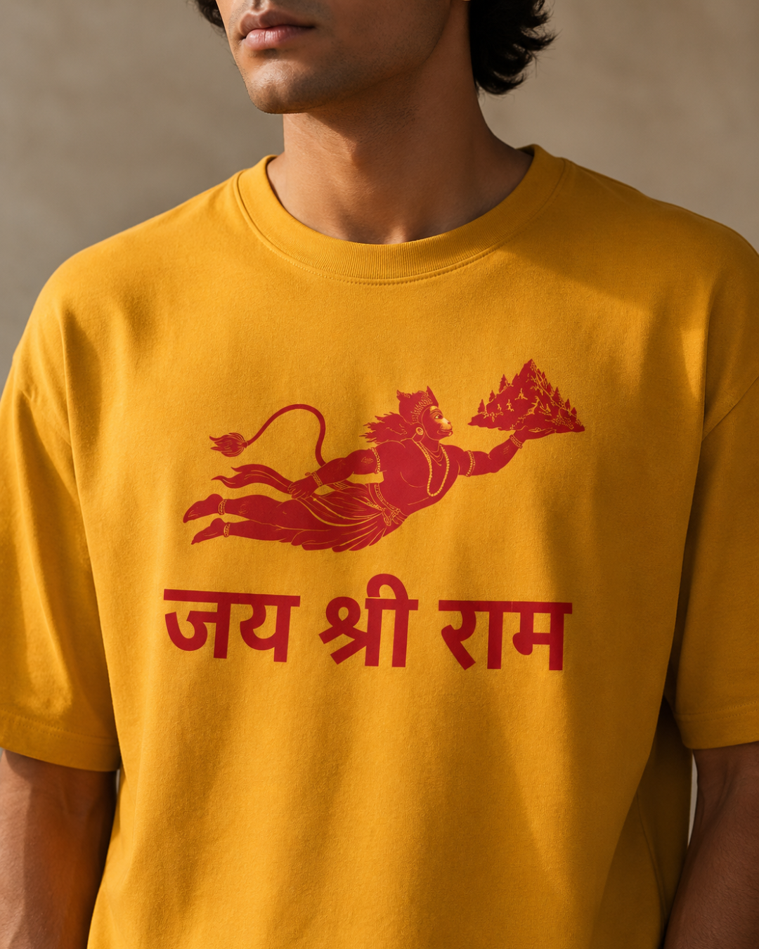 "Lord  Hanumān" Oversized T-Shirt.