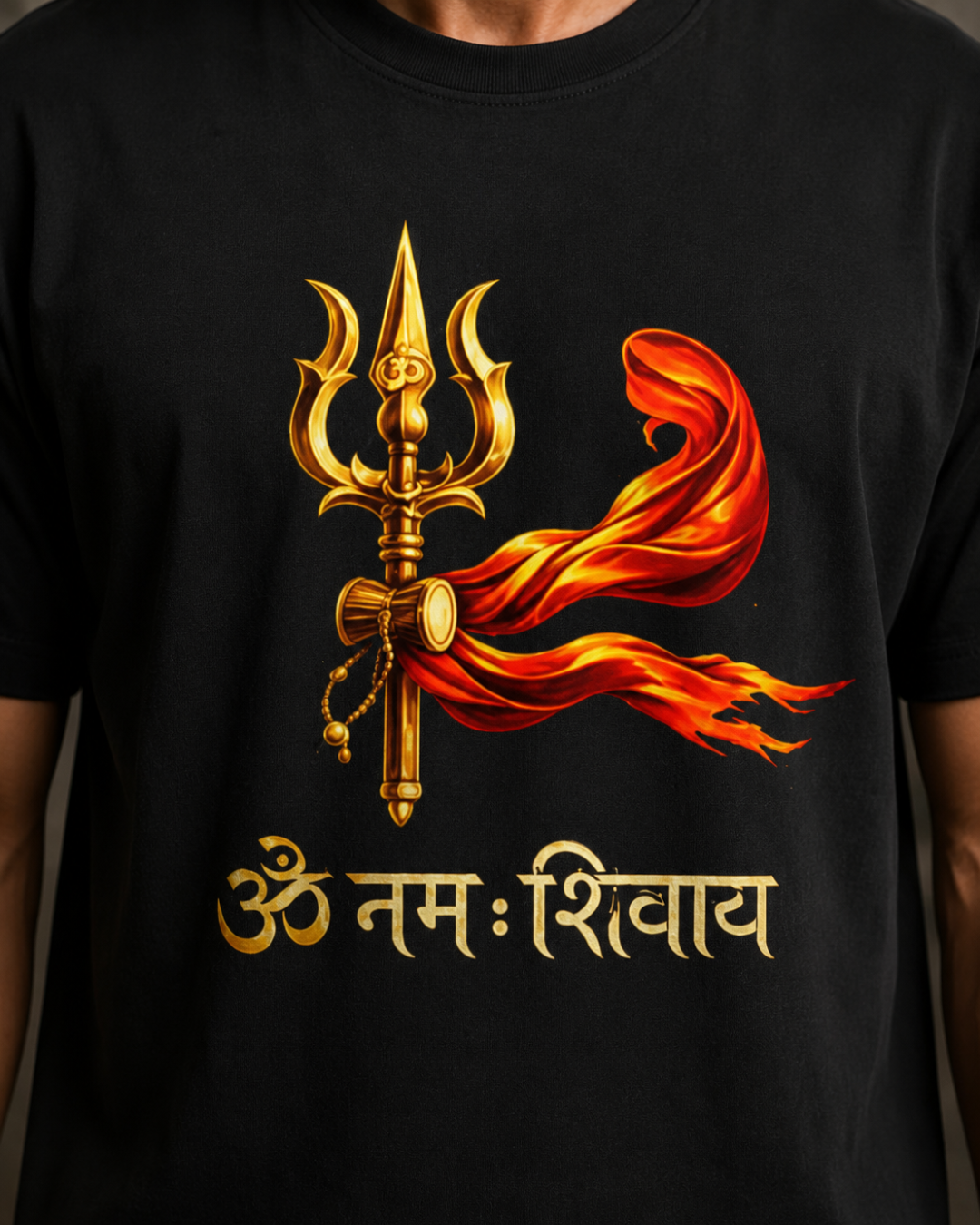 "ॐ नमः शिवाय — Trishul of Mahādeva" Unisex T-Shirt