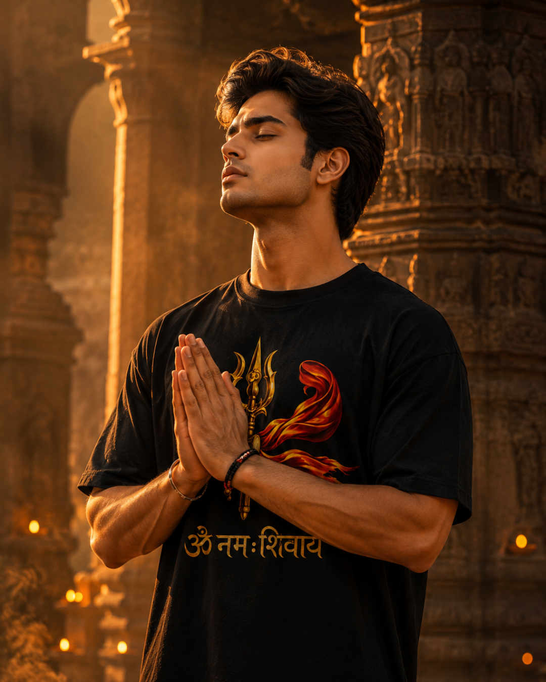 "ॐ नमः शिवाय — Trishul of Mahādeva" Unisex T-Shirt