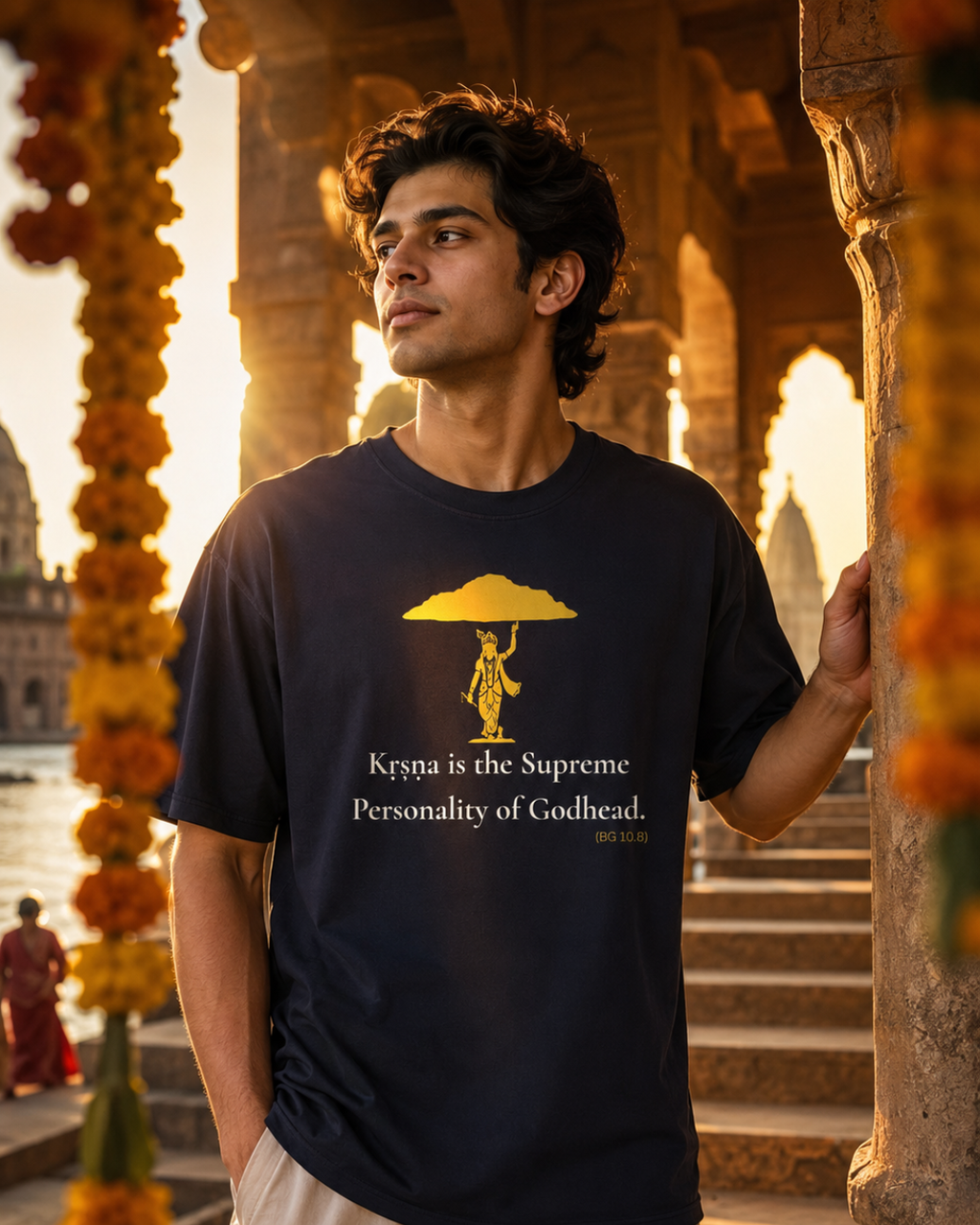 "Kṛṣṇa – The Supreme Personality of Godhead" Oversized T-Shirt.