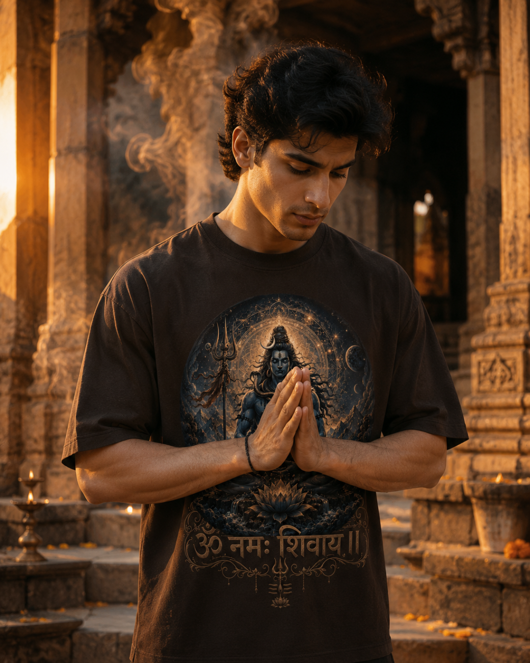 "ॐ नमः शिवाय" Cosmic Śiva T-Shirt