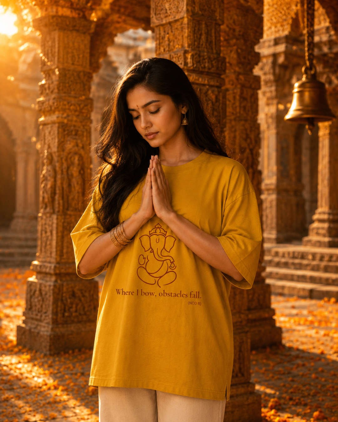"Lord Gaṇapati" Oversized T-Shirt.