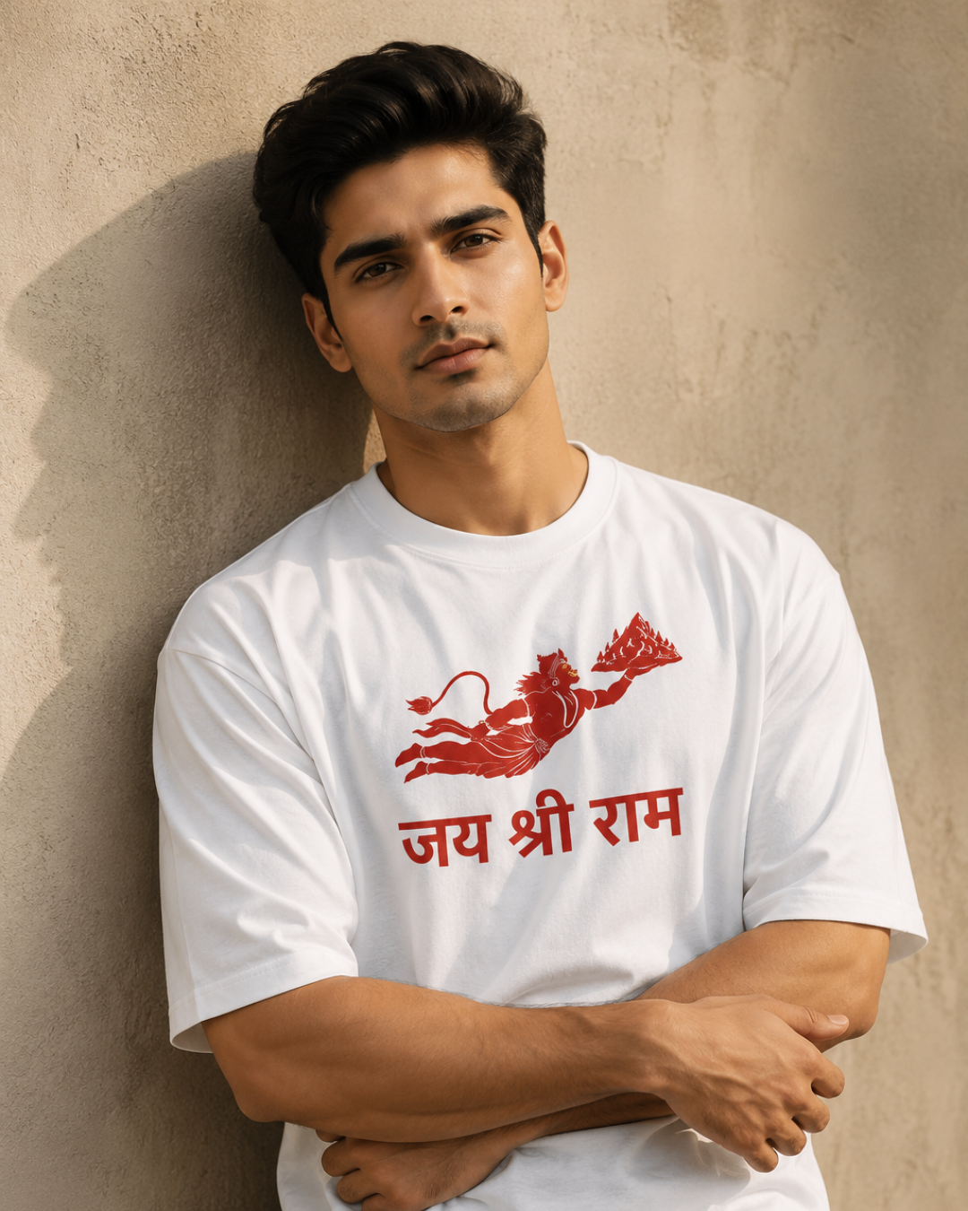 "Lord  Hanumān" Oversized T-Shirt.