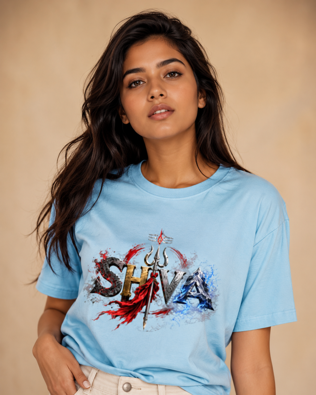 "ŚHIVA — Fire & Storm" Unisex T-Shirt