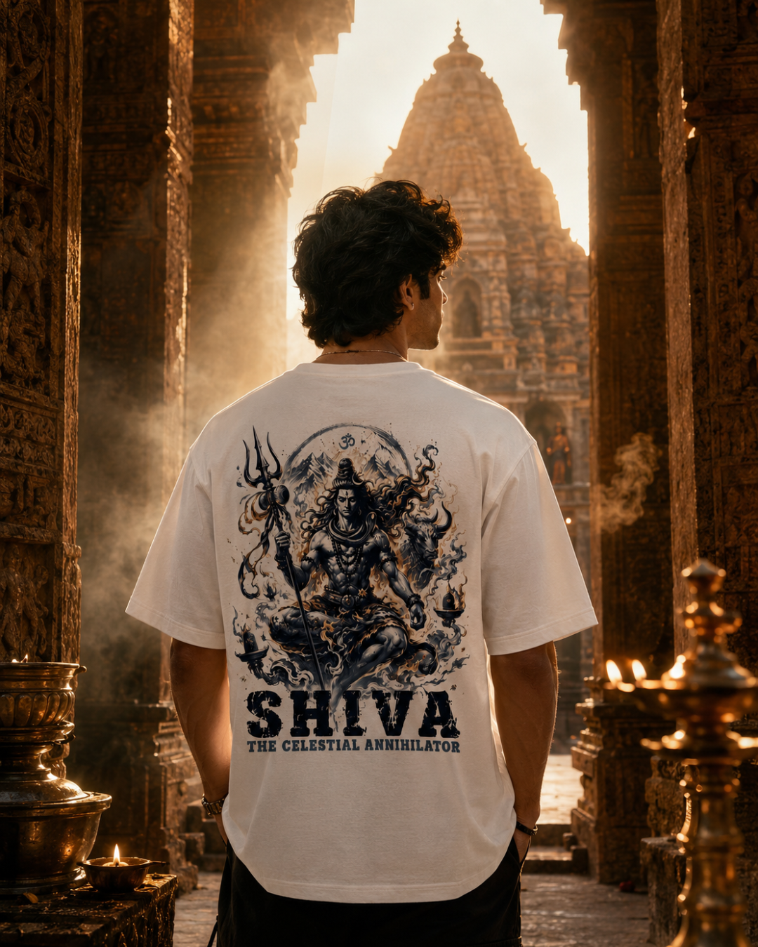 "Shiva — The Celestial Annihilator" Oversized T-Shirt