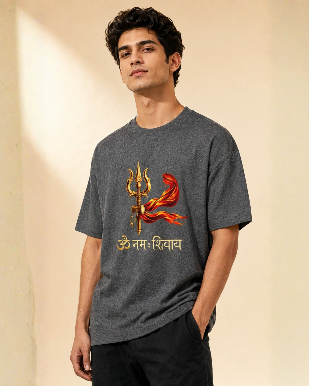 "ॐ नमः शिवाय — Trishul of Mahādeva" Unisex T-Shirt