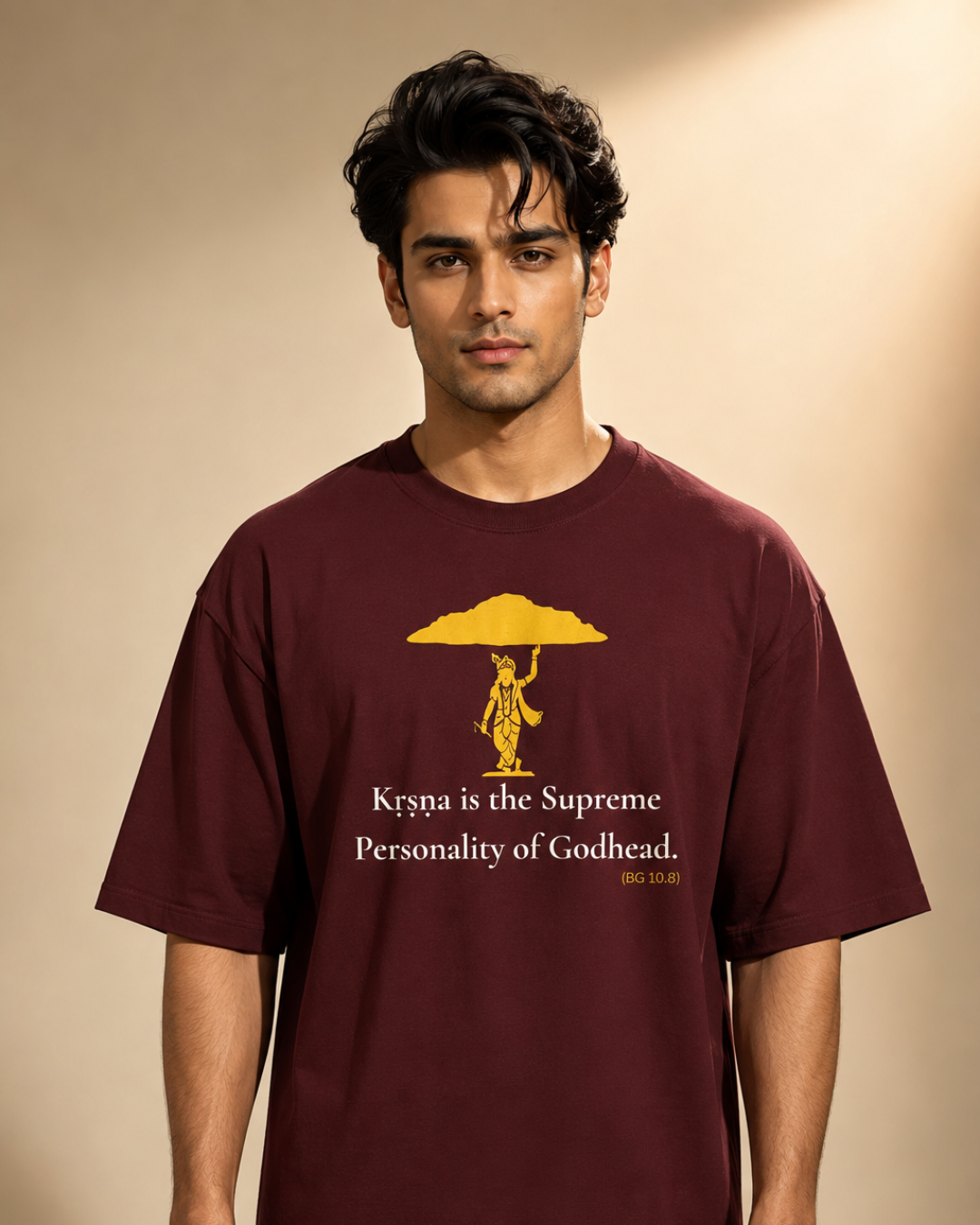 "Kṛṣṇa – The Supreme Personality of Godhead" Oversized T-Shirt.
