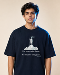 "He Bears the Force" Lord Śiva Gangadhara Oversized T-Shirt.
