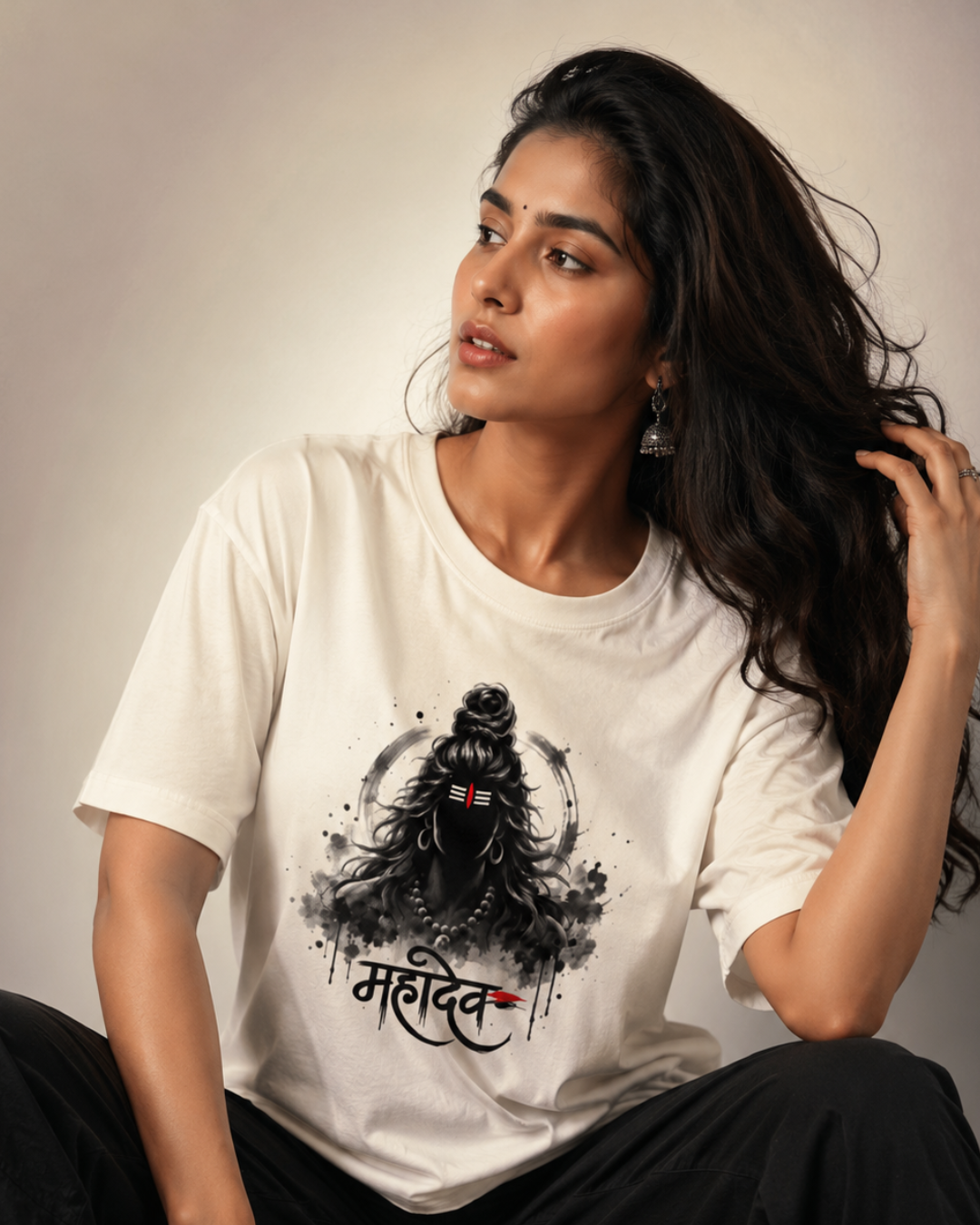 "Mahādev" Ink Art Unisex T-Shirt