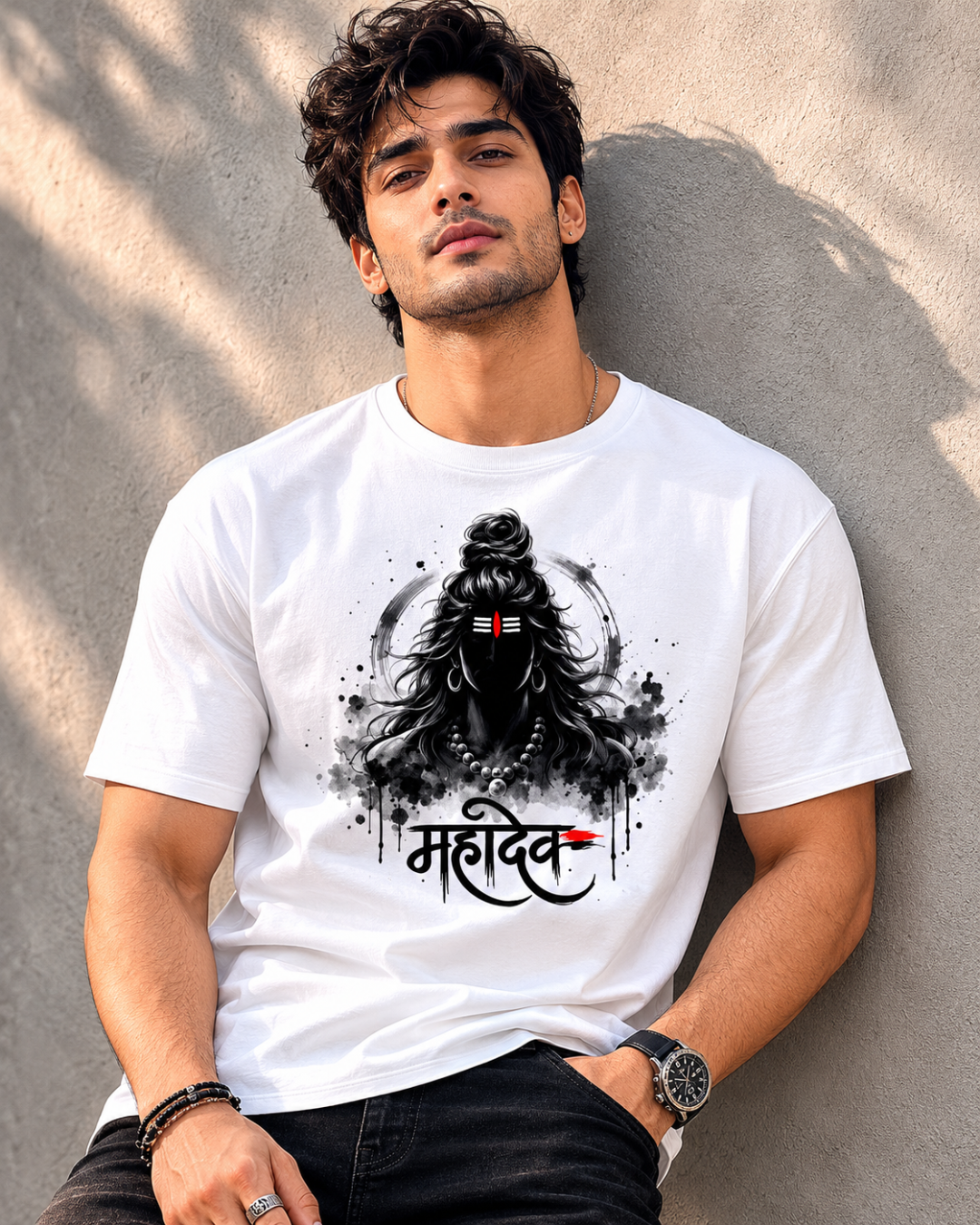 "Mahādev" Ink Art Unisex T-Shirt