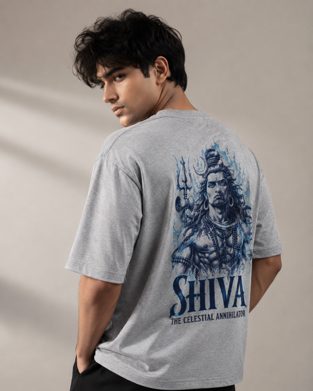 "Shiva — The Celestial Annihilator" Oversized T-Shirt