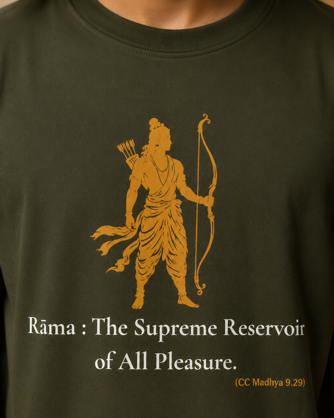 "Rāma – The Supreme Reservoir of All Pleasure" Oversized T-Shirt.
