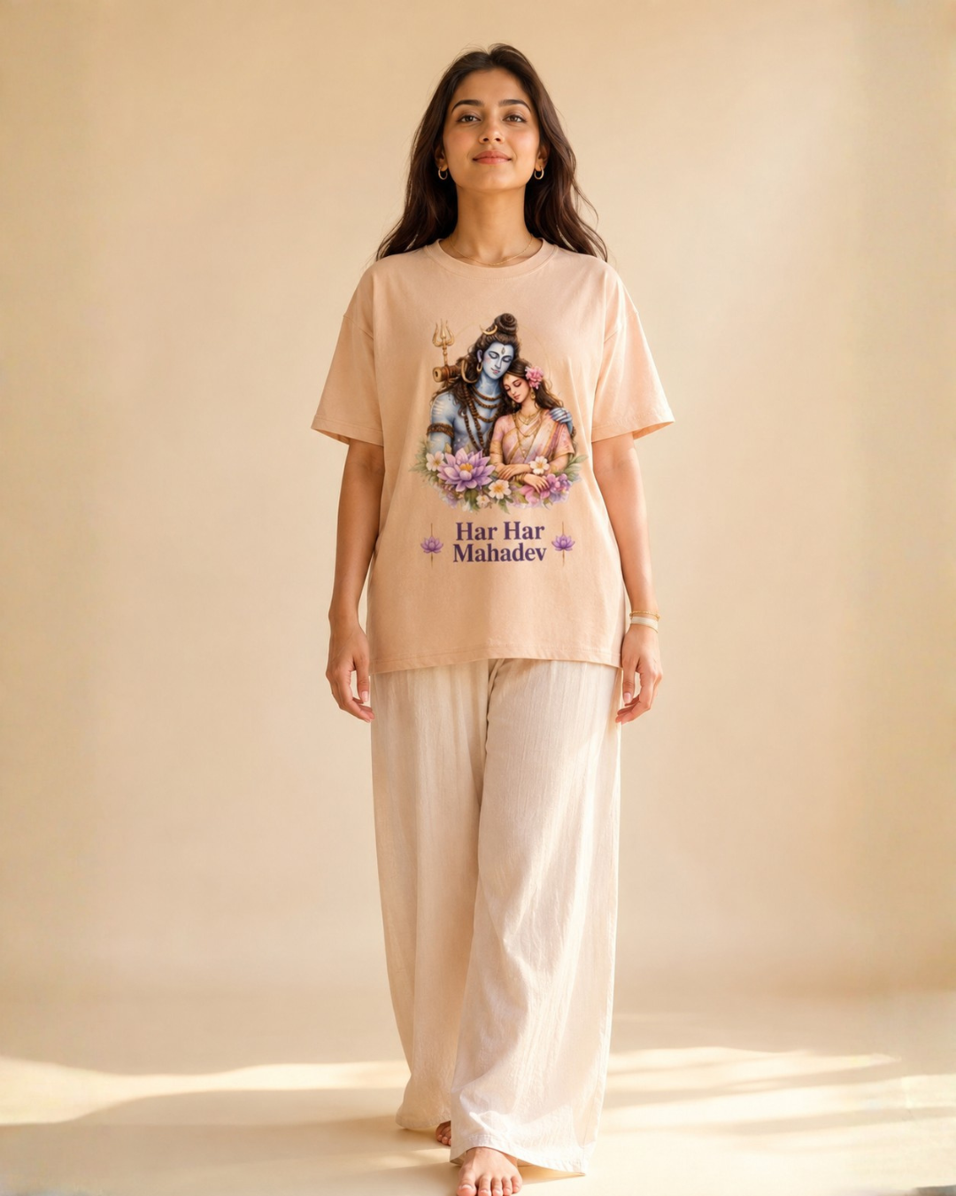 "Har Har Mahadev" Shiva-Pārvatī Unisex T-Shirt