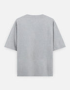 Dressed in Ashes Shiva grey melange oversized t-shirt back