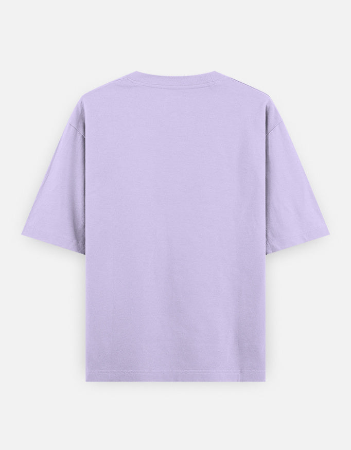 Dressed in Ashes Shiva lavender oversized t-shirt back