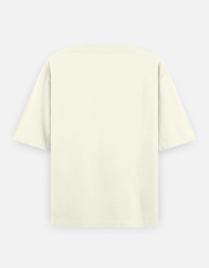 Dressed in Ashes Shiva off white oversized t-shirt back