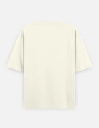 Dressed in Ashes Shiva off white oversized t-shirt back