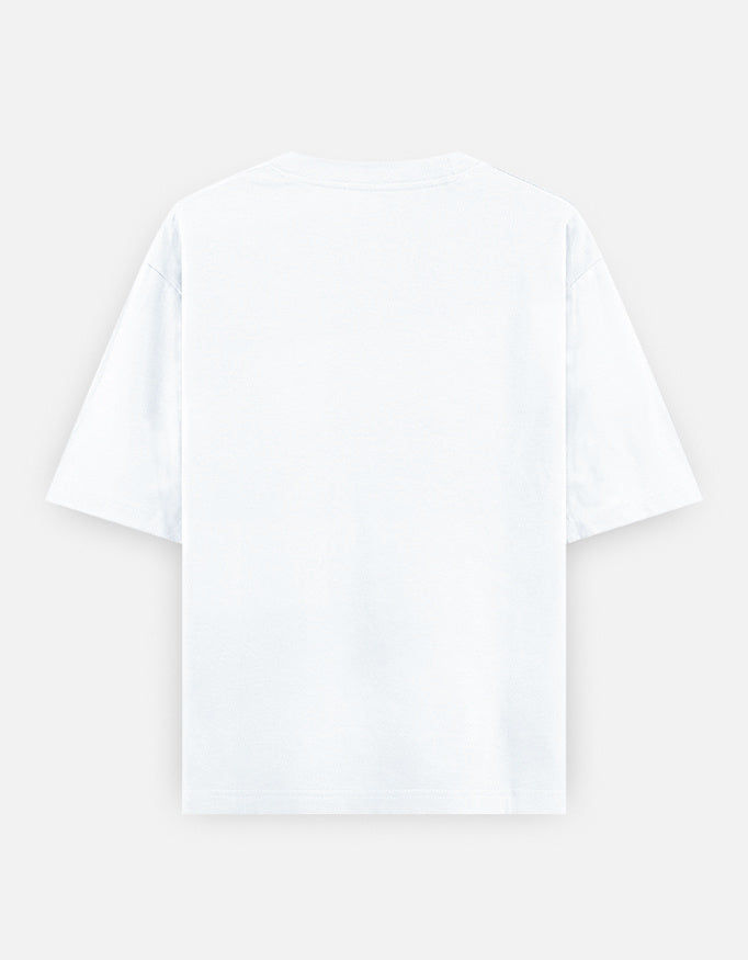 Dressed in Ashes Shiva white oversized t-shirt back