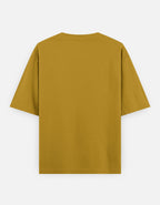 Ganesha mustard yellow oversized t-shirt back