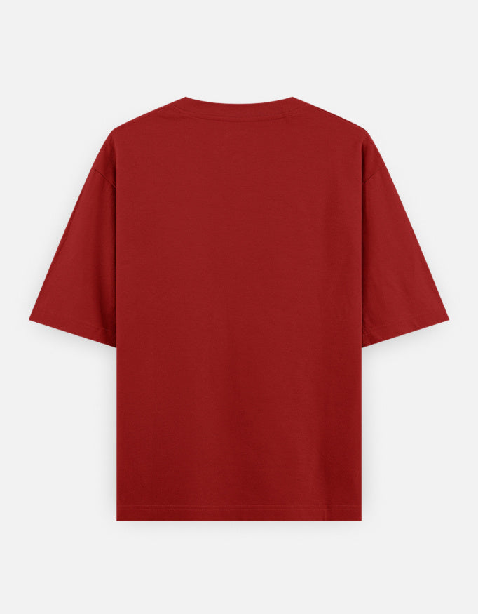 Rama red oversized t-shirt back